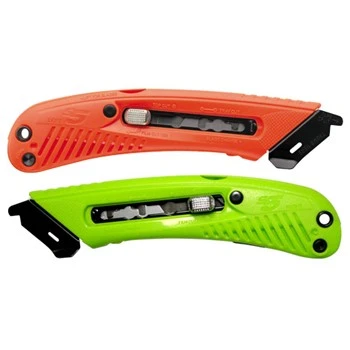 S5L, PHC 3-in-1 Safety Knife Box Cutter, Tape Splitter, & Film, Left Handed, RED
