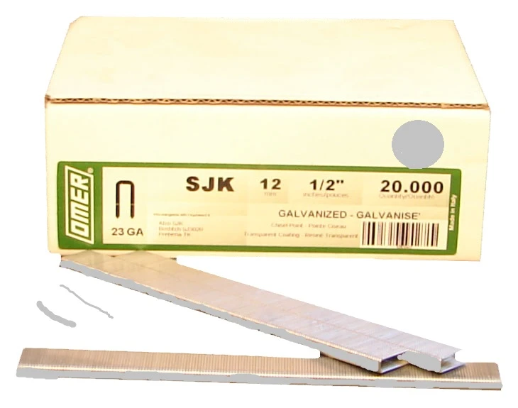 SJK/12GREY OMER® 12mm Galvanised Staples 20,000pcs/box