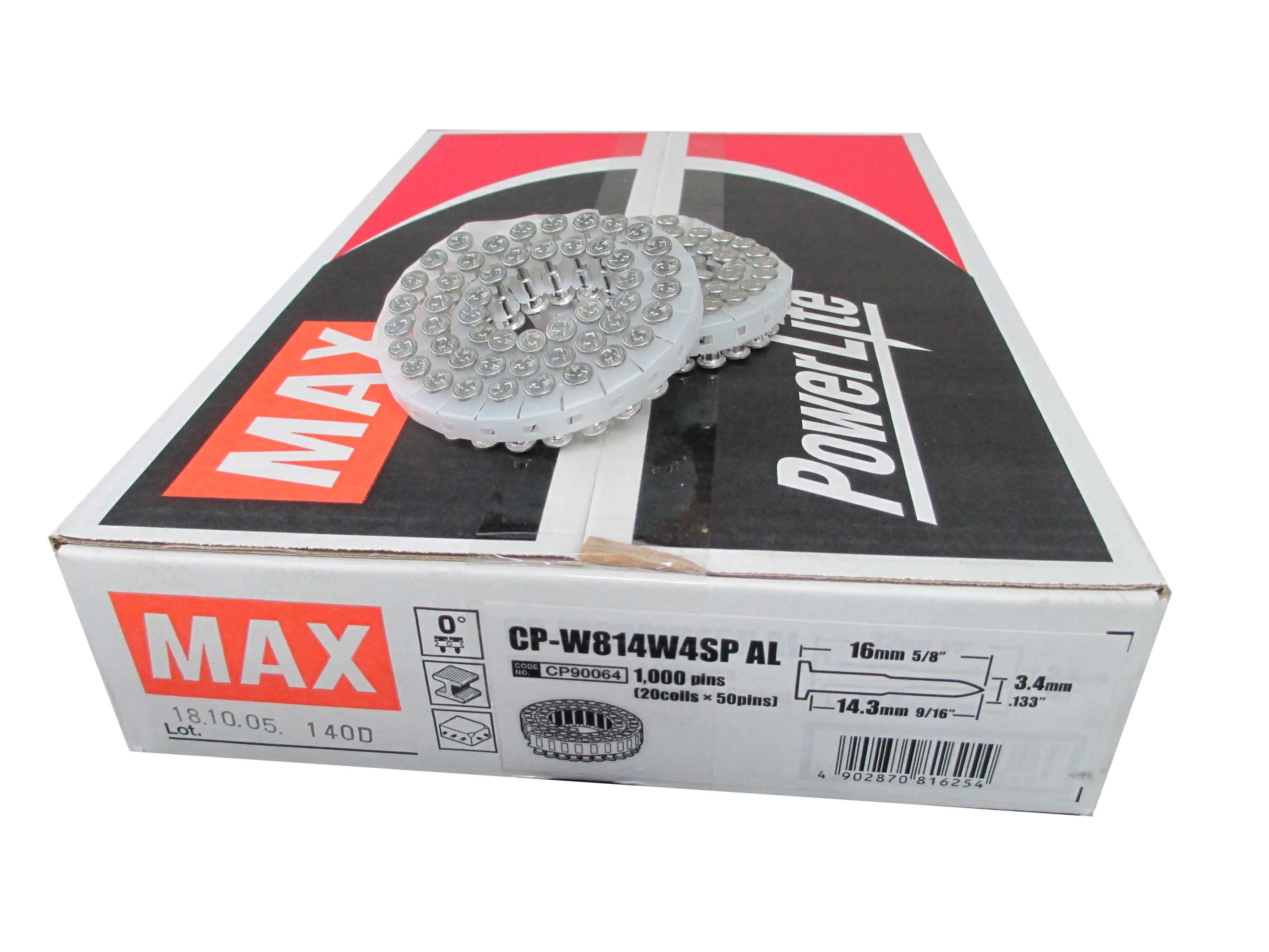 CP-W814W4SP-AL MAX® 14mm x 3.40mm Hardened Concrete Stepped Coil Nail