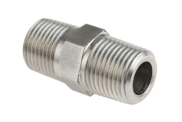10483SS, SIFCO® Double Male Nipple stainless steel 6mm to 6mm Air Fitting