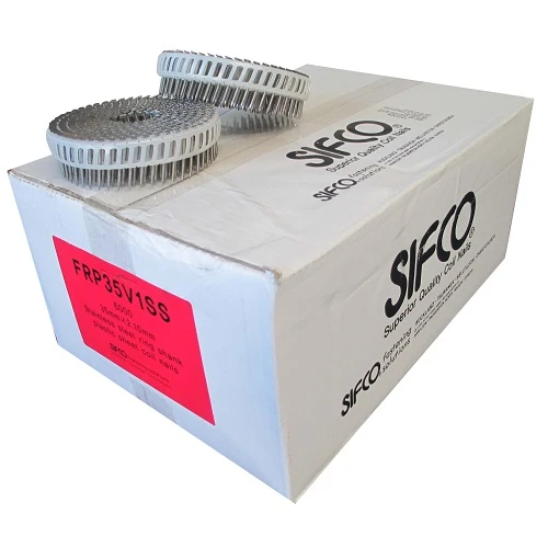 FRP35V1SS SIFCO® 35mm x 2.10mm Stainless Steel Ring Shank Coil Nails