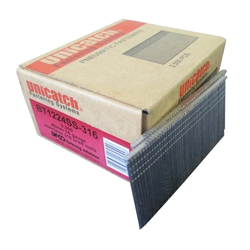 BT1224SS-316 SIFCO® 40mm C40 16 Gauge Stainless 316 Brad Nails 2,500pcs/Box