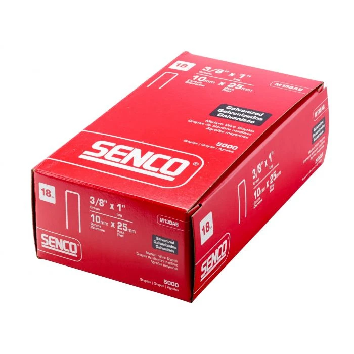 M25 SENCO® 25mm M13BAB Galvanised Industrial Staples 5,000pcs/Box