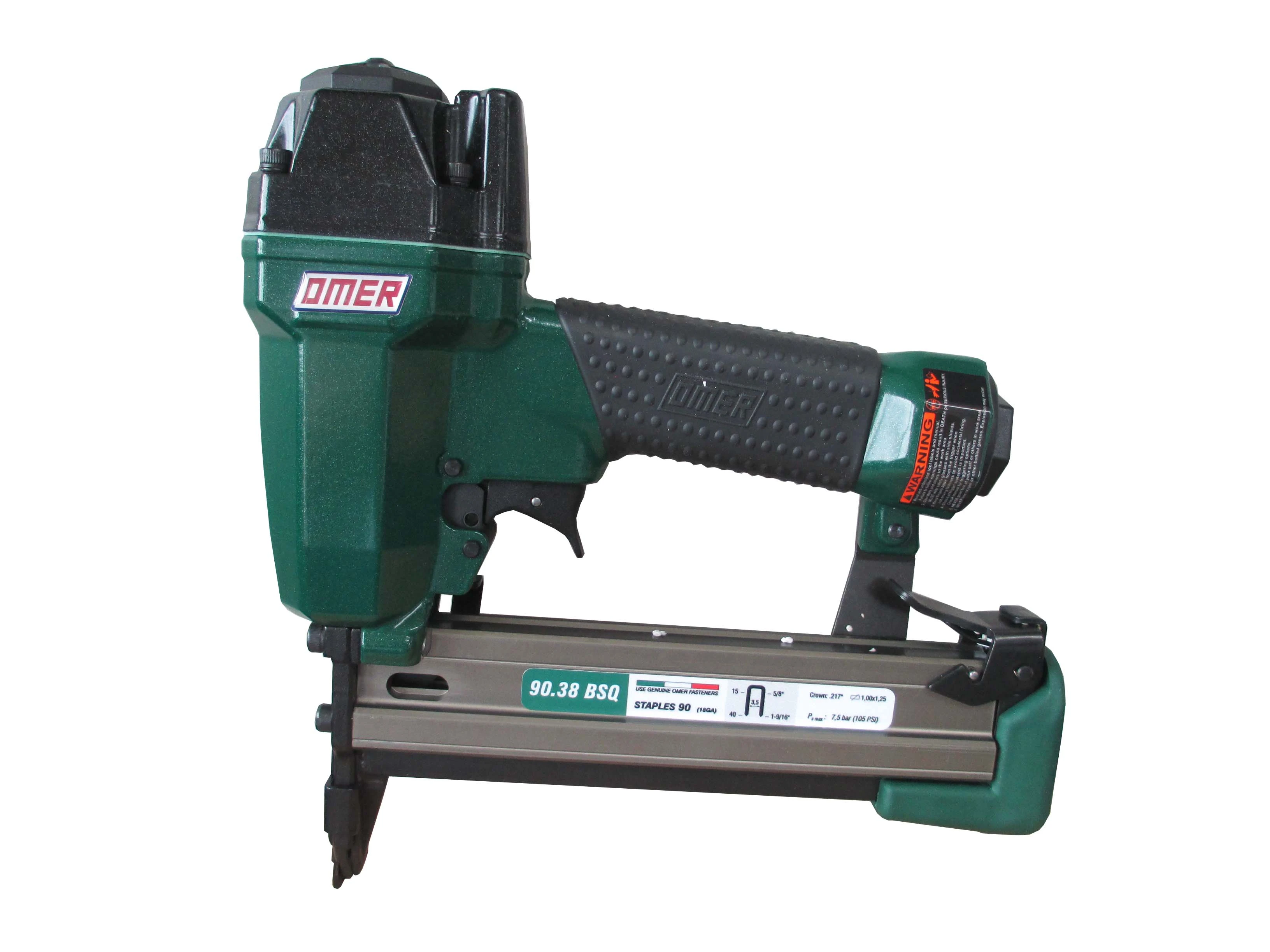 90.38BSQ OMER® 18 gauge Air Stapler with a Bottom Loading Magazine Medium Size