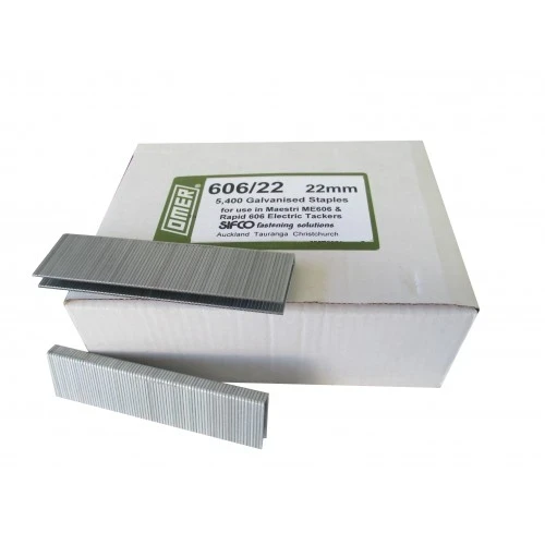 606/22-5M OMER® 22mm Galvanised Carpet Layers Staples 5,000pcs/Box
