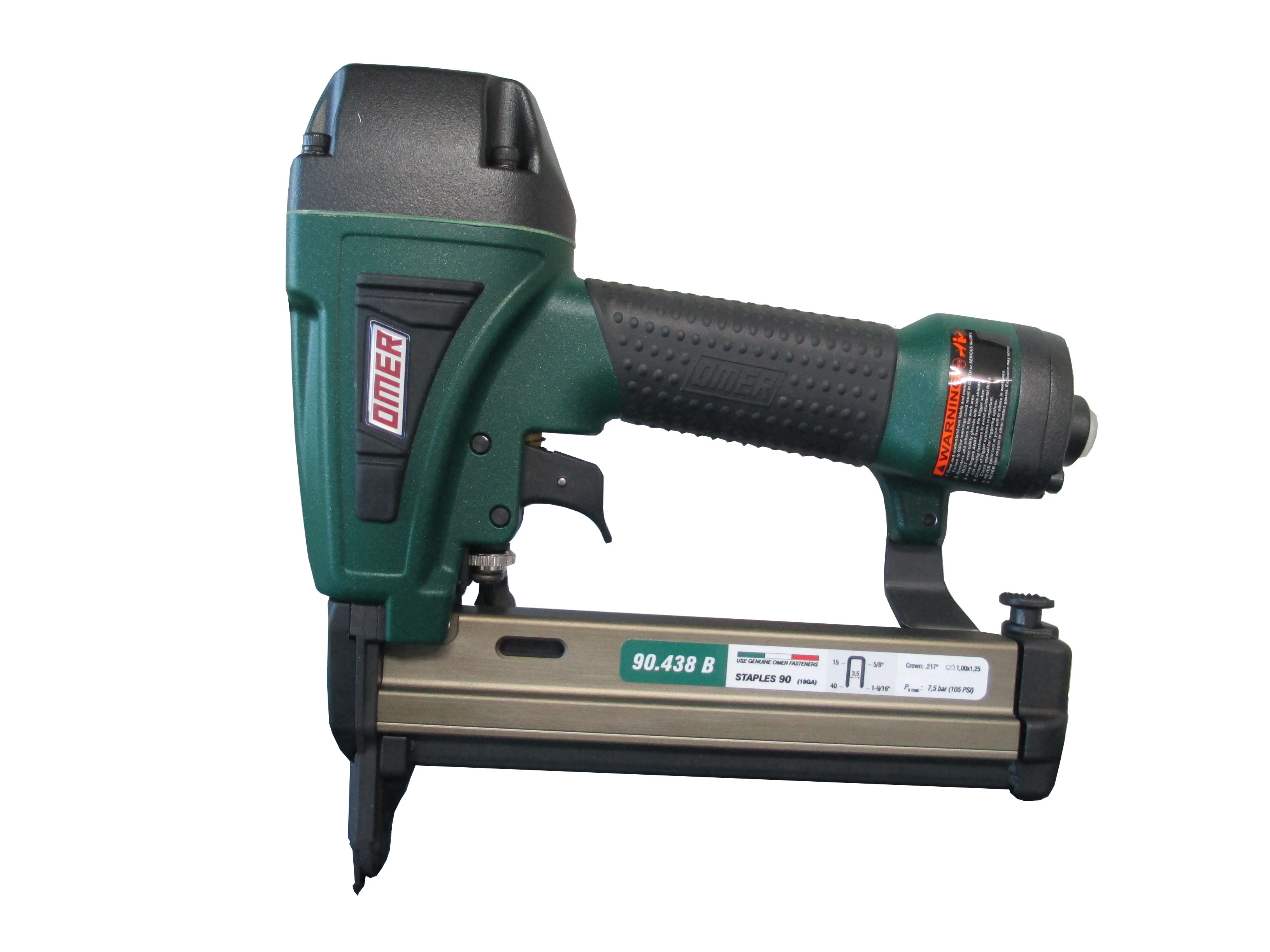 90.438B OMER® 18 gauge Air Stapler with a Bottom Loading Magazine Medium Size