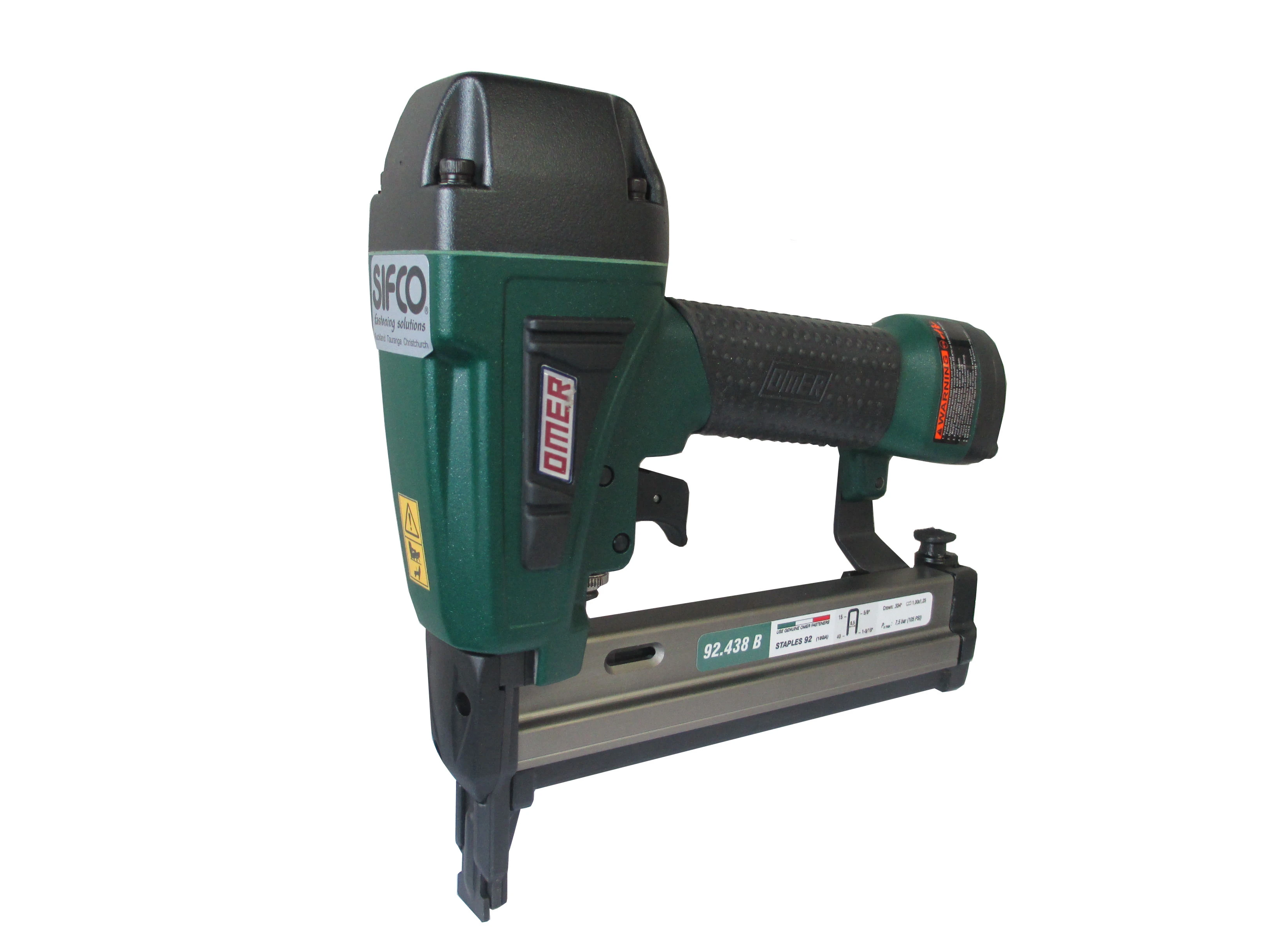 92.438B OMER® 18 Gauge Air Stapler with a Bottom Loading Magazine Medium Size