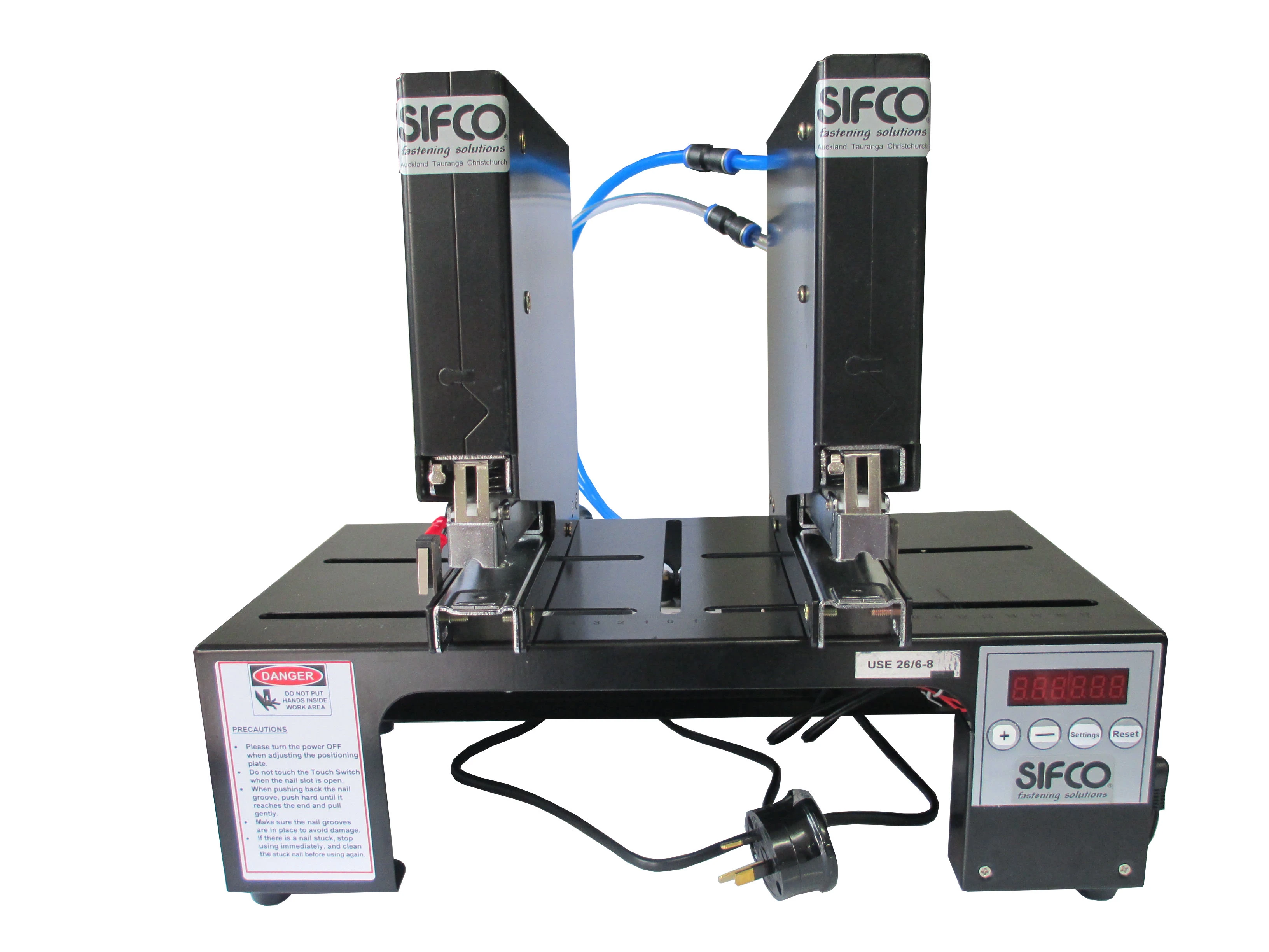 PDHS26-2, SIFCO® Twin Head Air/Electronic Header Card Stapler