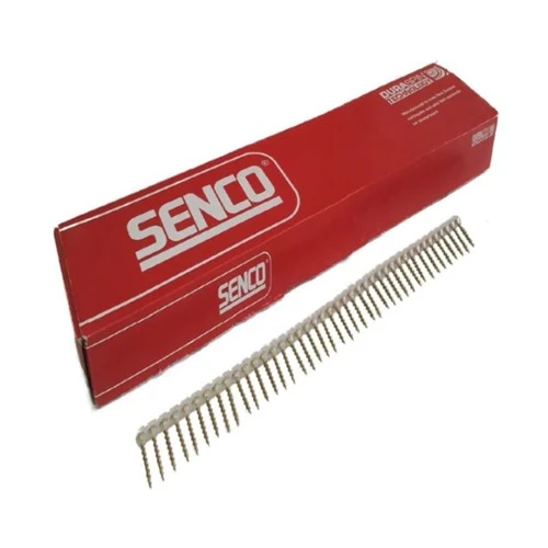 S08A50T17 SENCO® 50mm x 8Ga. Yellow Zinc Flat Head Coarse Collated Flooring Screws, 1,000pcs/Box