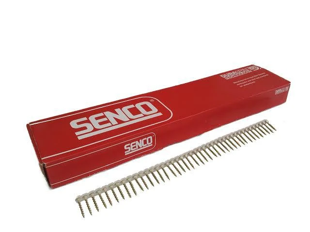 S06A41Y SENCO® 41mm x 6Ga. Yellow Zinc Flat Head Coarse Collated Drywall Screws, 1,000pcs/Box