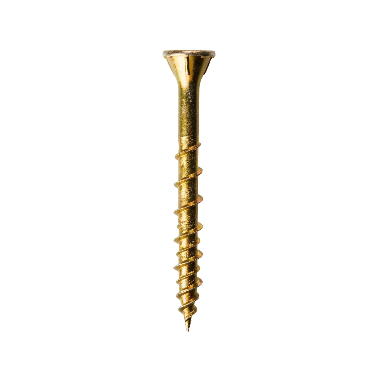 QDWSV50SA Quik Drive® 50mm x 10Ga. Yellow Zinc Flat Head Coarse Collated Flooring Screws, 2,000pcs/Box
