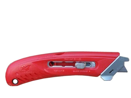 S4L, PHC Left Handed Safety Knife with Tape Splitter Red
