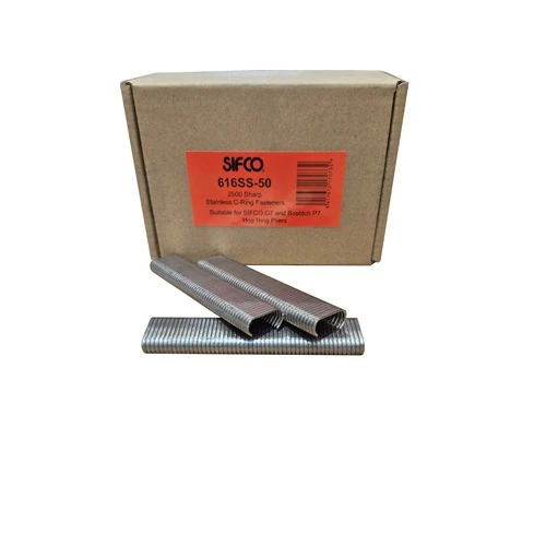 616SS-50 SIFCO® 14mm Stainless Sharp C-Rings 2,500pcs/Box