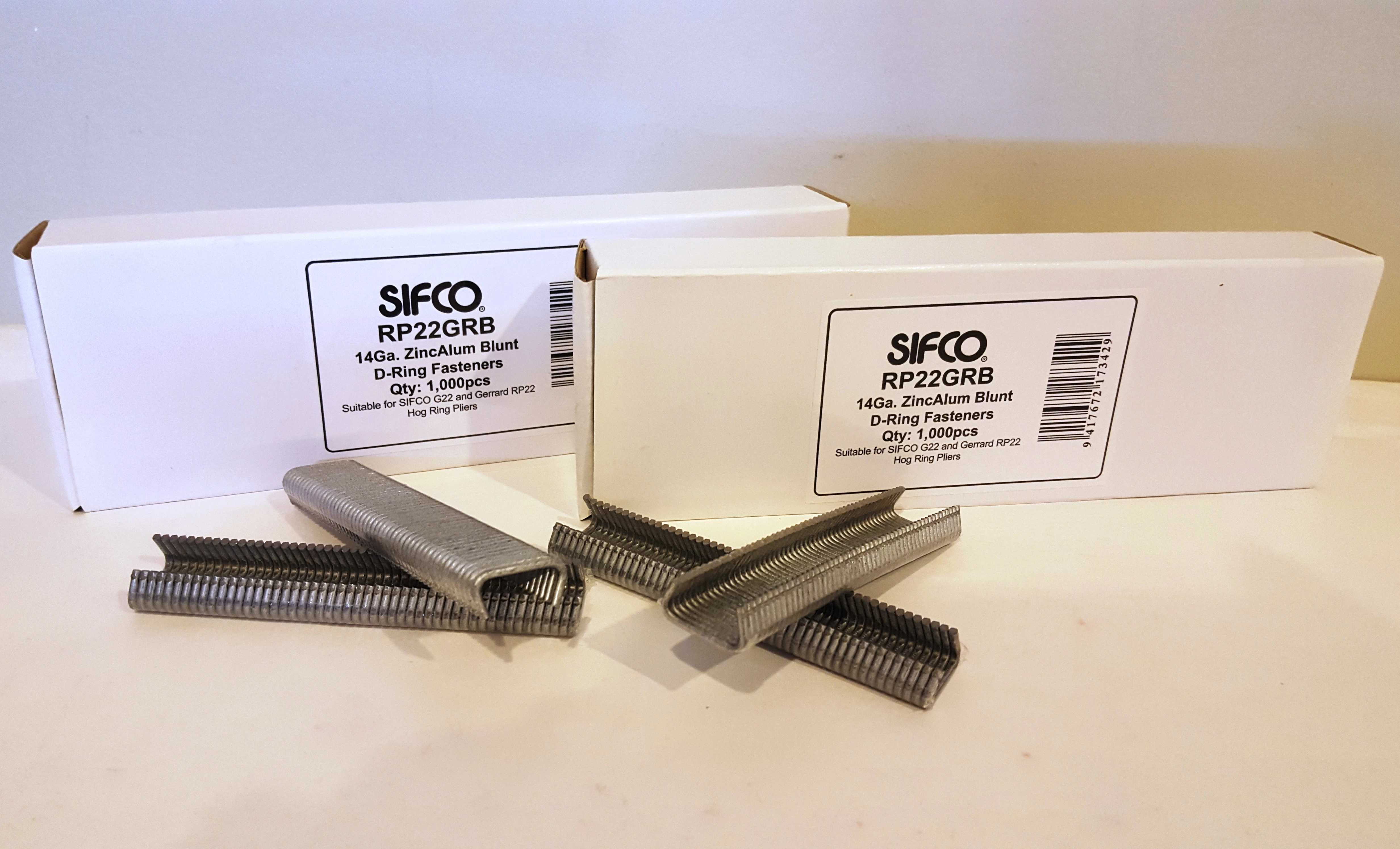 RP22GRB SIFCO® 14 Ga. Blunt Point D-ring for Wire Fencing & Ice Bagging 14mm Opening 1,000pcs/box