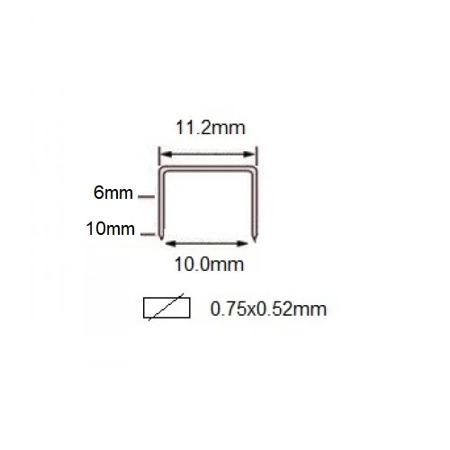 1006F SIFCO® 6mm Galvanised Staples 5,000pcs/box