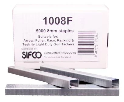 1008F SIFCO® 8mm Galvanised Staples 5,000pcs/box