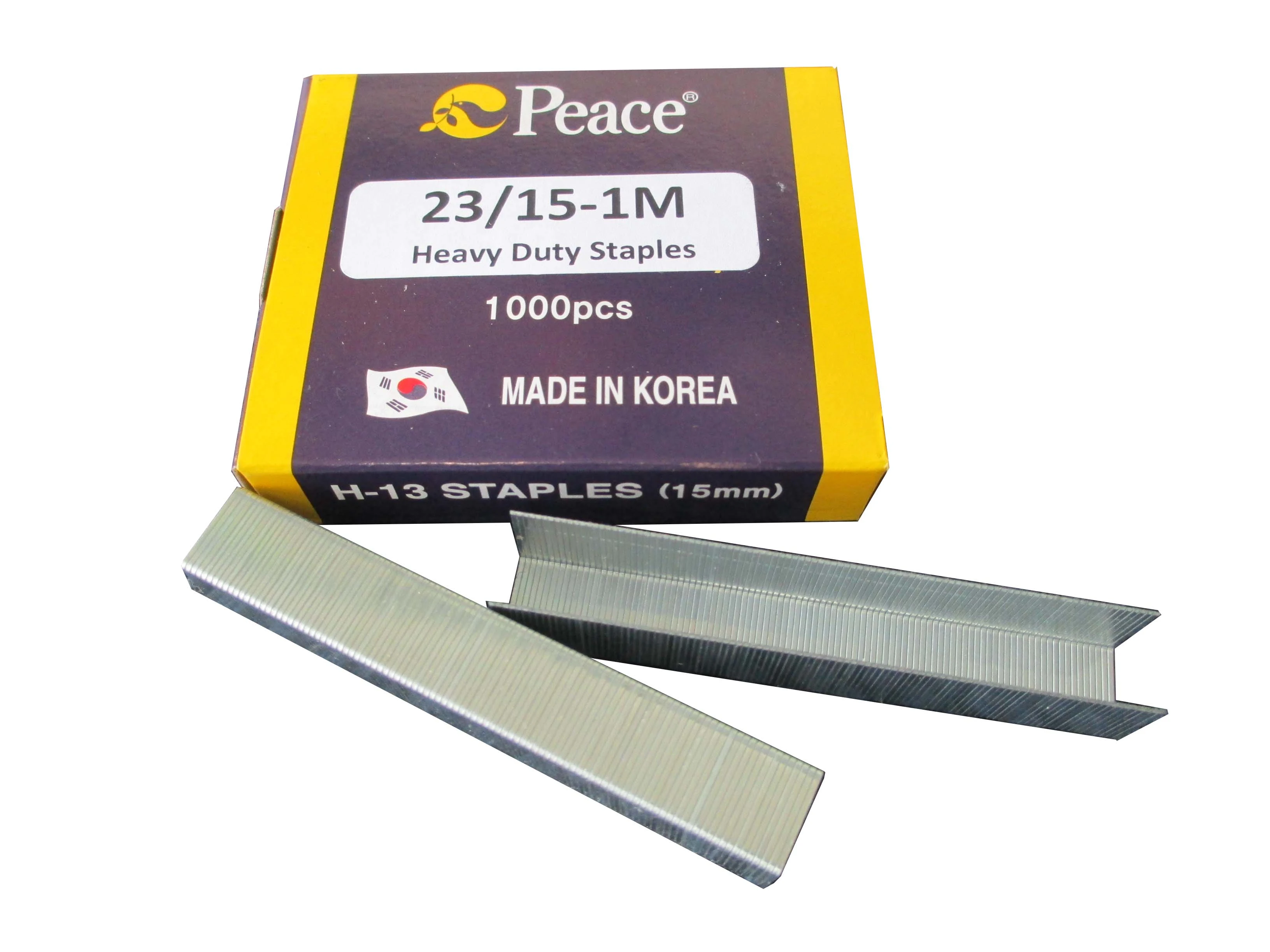 23/15-1M PEACE® 15mm Heavy Duty Office Staples 1,000pcs/Box