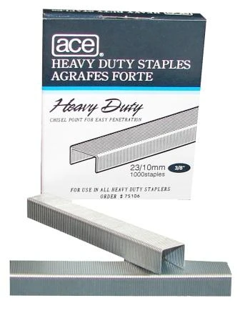 23/10-1M ACE 10mm Heavy Duty Office Staples 1,000pcs/Box