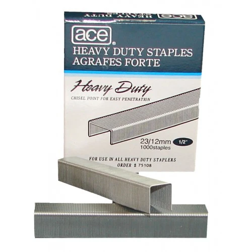 23/12-1M ACE 12mm Heavy Duty Office Staples 1,000pcs/Box