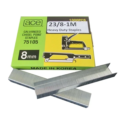 23/8-1M ACE® 8mm Heavy Duty Office Staples 1,000pcs/Box