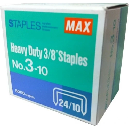 3-10(5M) MAX® 10mm Office Staples 5,000pcs/Box