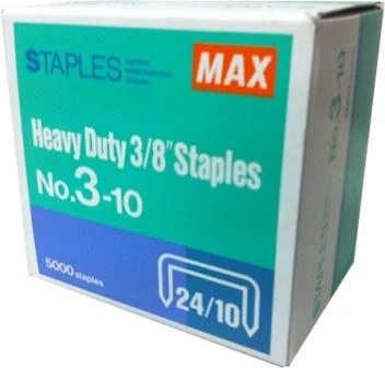 3-10(5M) MAX® 10mm Office Staples 5,000pcs/Box
