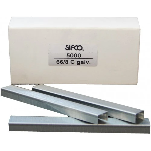 66/8 SIFCO® 8mm Heavy Duty Galvanised Staples For Electric Office Staplers 5,000pcs/Box
