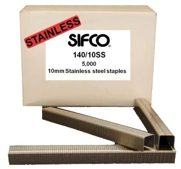 140/10SS SIFCO® 10mm Stainless Staples 5,000pcs/box