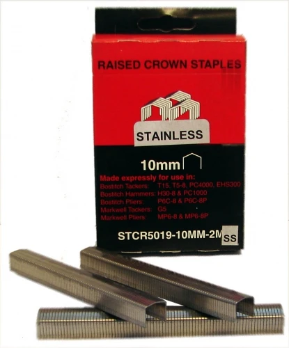 STCR501910MM2MSS SIFCO® 10mm Stainless Steel Raised Crown Staples 2,000pcs/Box