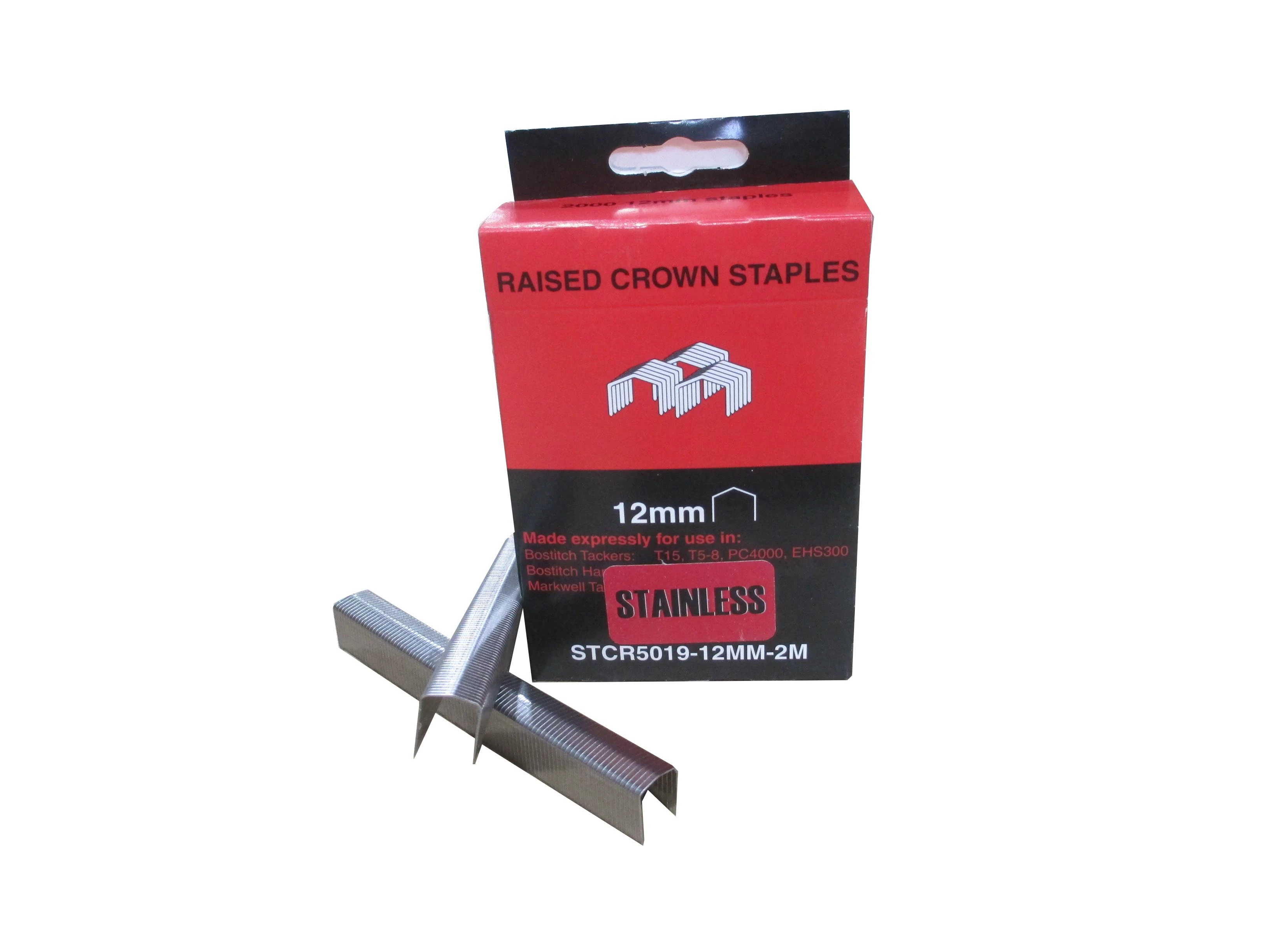 STCR501912MM2MSS SIFCO® 12mm Stainless Steel Raised Crown Staples 2,000pcs/Box