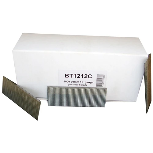 BT1212C SIFCO® 30mm C30 16 Gauge Galvanised Brad Nails 5,000pcs/Box