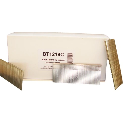 BT1219C SIFCO® 35mm C35 16 Gauge Galvanised Brad Nails 5,000pcs/Box