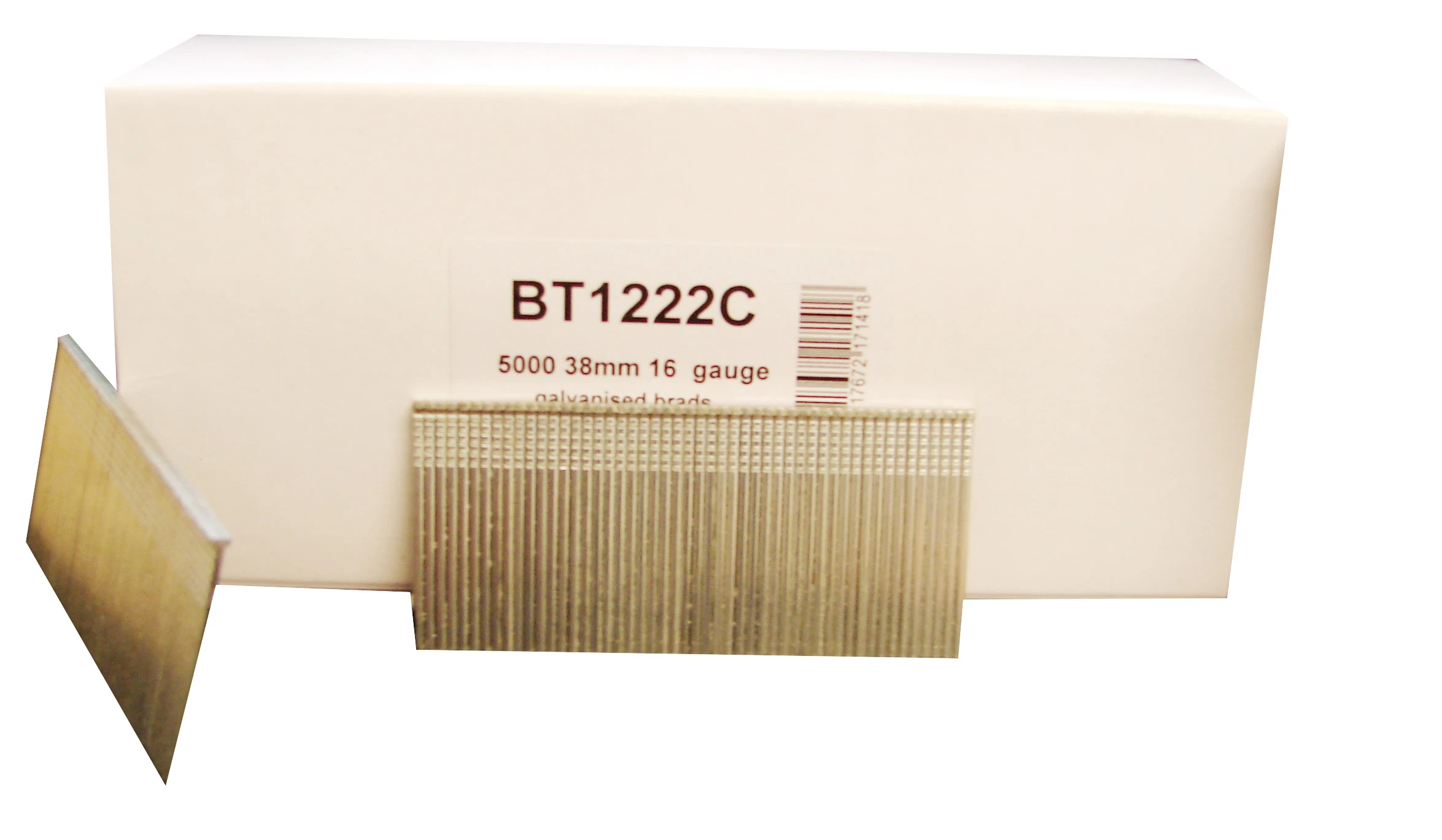 BT1222C SIFCO® 38mm C38 16 Gauge Galvanised Brad Nails 5,000pcs/Box