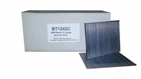 BT1242C SIFCO® 64mm C64 16 Gauge Galvanised Brad Nails 5,000pcs/Box