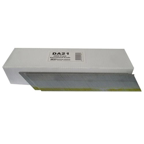 DA21 SIFCO® 50mm 15 Gauge Galvanised Brads 3,000pcs/Box
