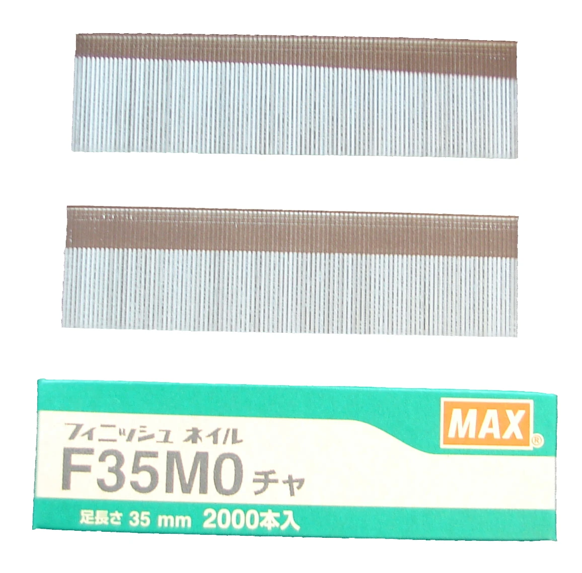 F35M0-BROWN MAX® 35mm C135 18 Gauge Galvanised Brads - Brown heads 2,000pcs/Box