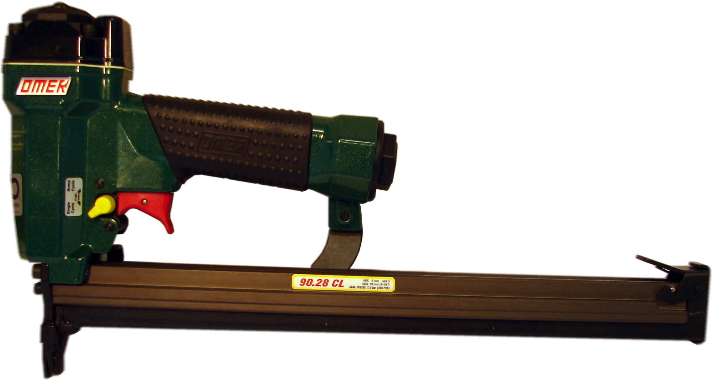 90.28CL OMER® 18 Gauge Air Stapler with a Bottom Loading Long Magazine Medium Size