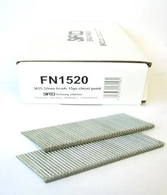 FN1520 SIFCO® 32mm 15Ga. Galvanised Angle Brad Nails 3655pcs/box