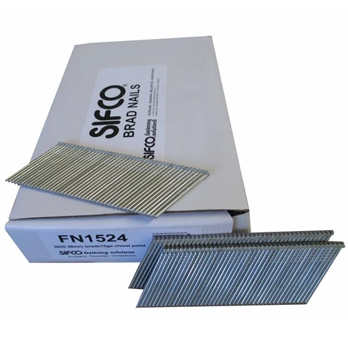 FN1524 SIFCO® 38mm 15Ga. Galvanised Angle Brad Nails 3655pcs/box