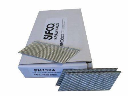 FN1524 SIFCO® 38mm 15Ga. Galvanised Angle Brad Nails 3655pcs/box