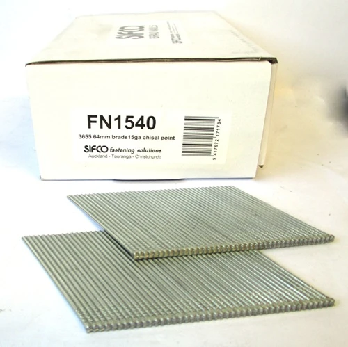 FN1540 SIFCO® 64mm 15Ga. Galvanised Angle Brad Nails 3655pcs/box
