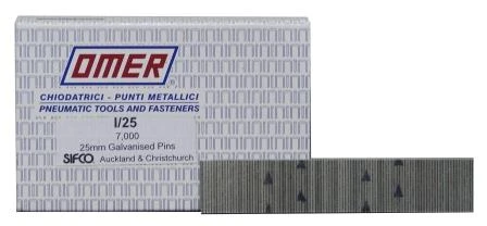 I/25 OMER® 25mm 18 Gauge Headless Brad