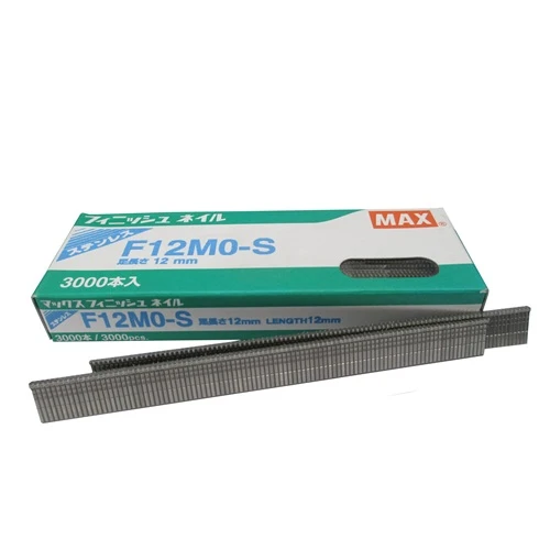 F12M0-S MAX® 12mm C112 18 Gauge Stainless Steel Brads 3,000pcs/Box
