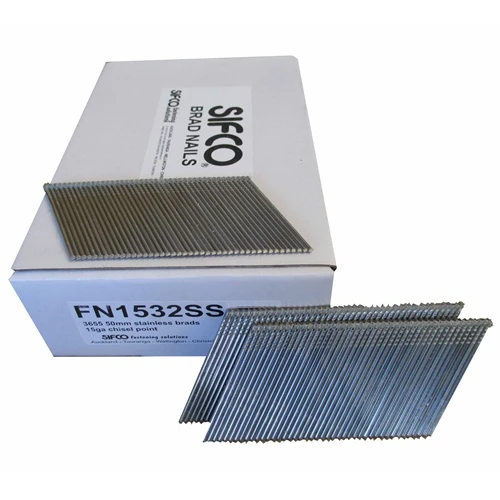 FN1532SS SIFCO® 50mm 15Ga. Stainless Angle Brad Nails 3655pcs/box