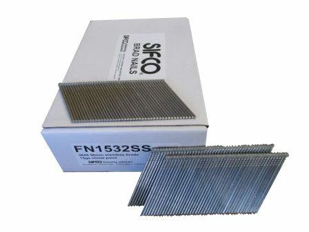 FN1532SS SIFCO® 50mm 15Ga. Stainless Angle Brad Nails 3655pcs/box