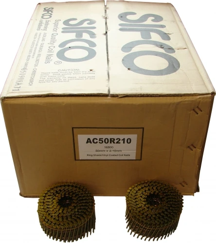 AC50R210 SIFCO® 50mm x 2.10mm Ring Shank Coil Nails 16,800pcs/Box