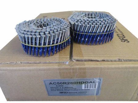 AC50R280HDGAL SIFCO® 50mm x 2.80mm Hot Dip Galvanised Ring Shank Coil Nails 6,000pcs/Box