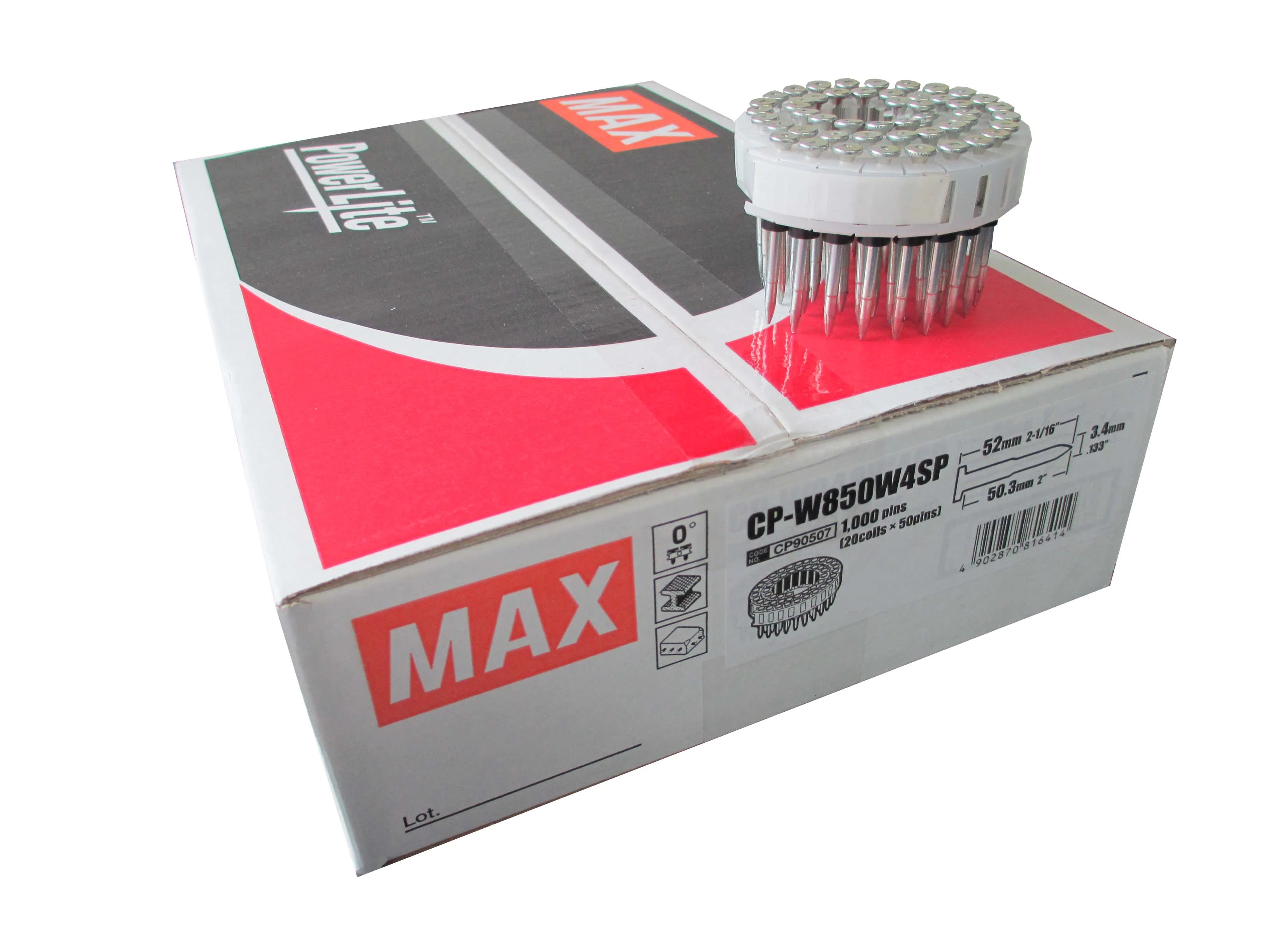 CP-W850W4SP MAX® 50mm x 3.40mm Hardened Steel Penetrating Stepped Coil Nail