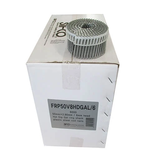 FRP50V8HDGAL/6 SIFCO® 50mm x 2.80mm Hot Dip Galvanised Ring Shank Coil Nails