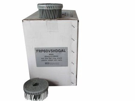 FRP60V5HDGAL SIFCO® 60mm x 2.50mm Hot Dip Galvanised Ring Shank Coil Nail